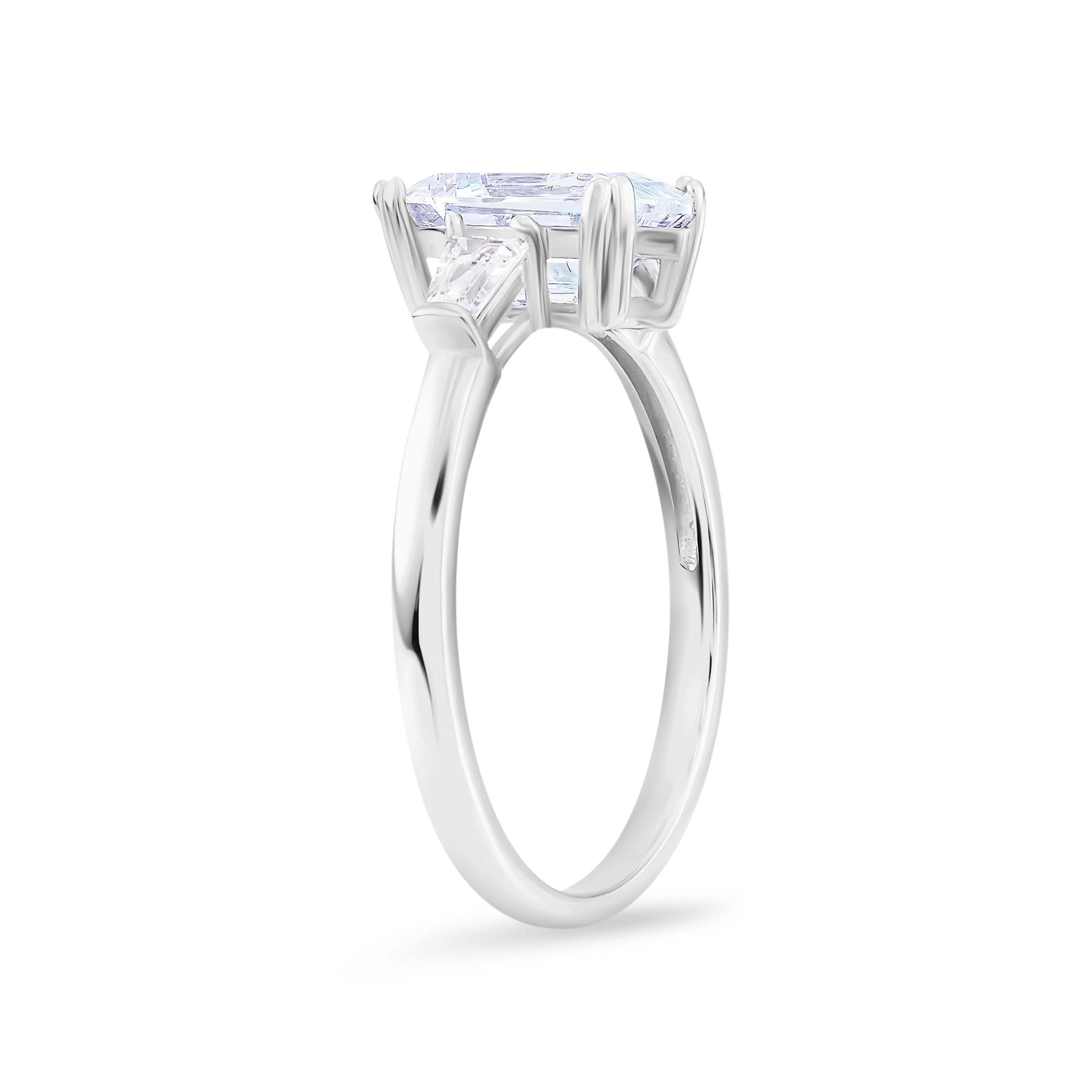 Lustrous Devotion Moissanite Solitaire Ring - Image 3
