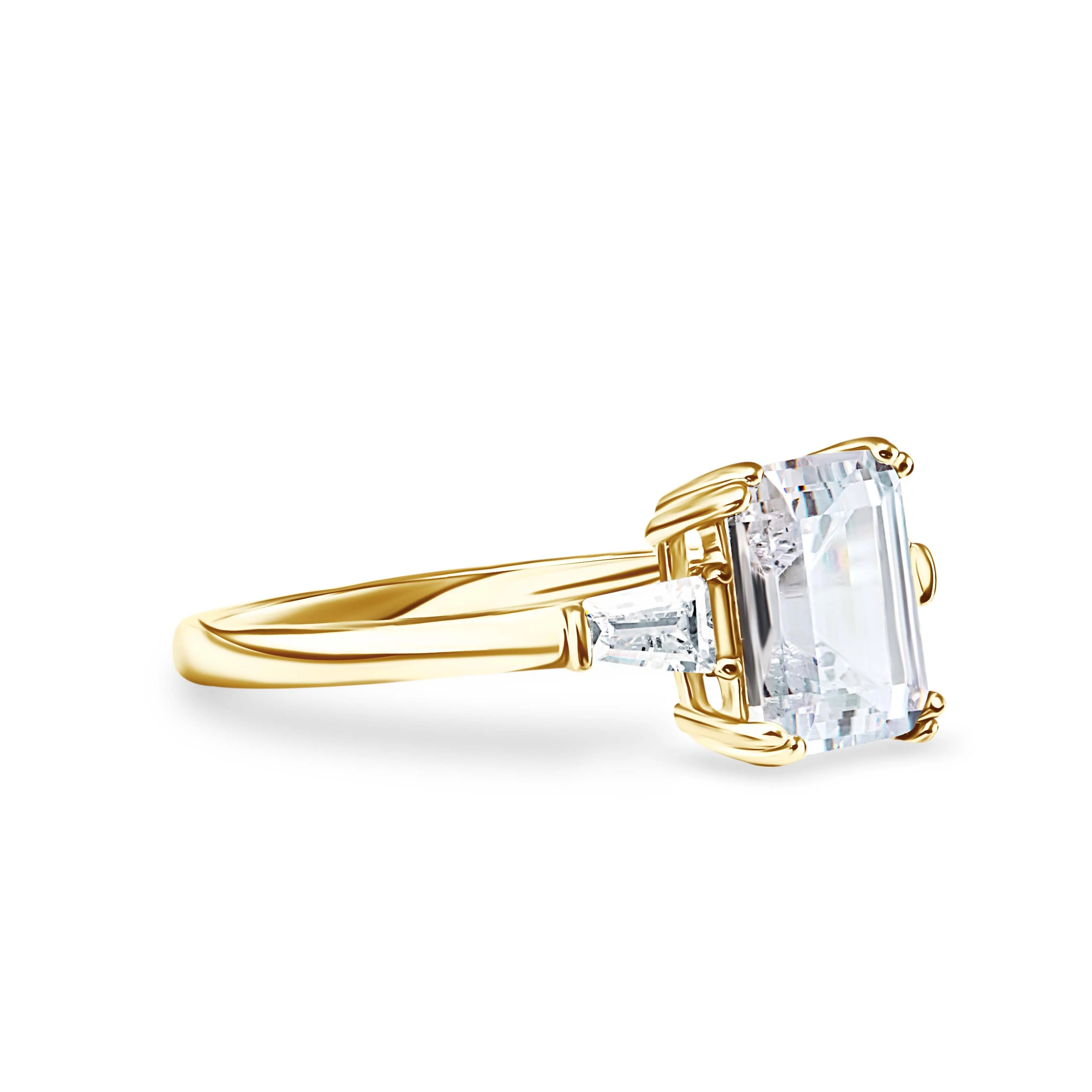 Lustrous Devotion Moissanite Solitaire Ring - Image 7