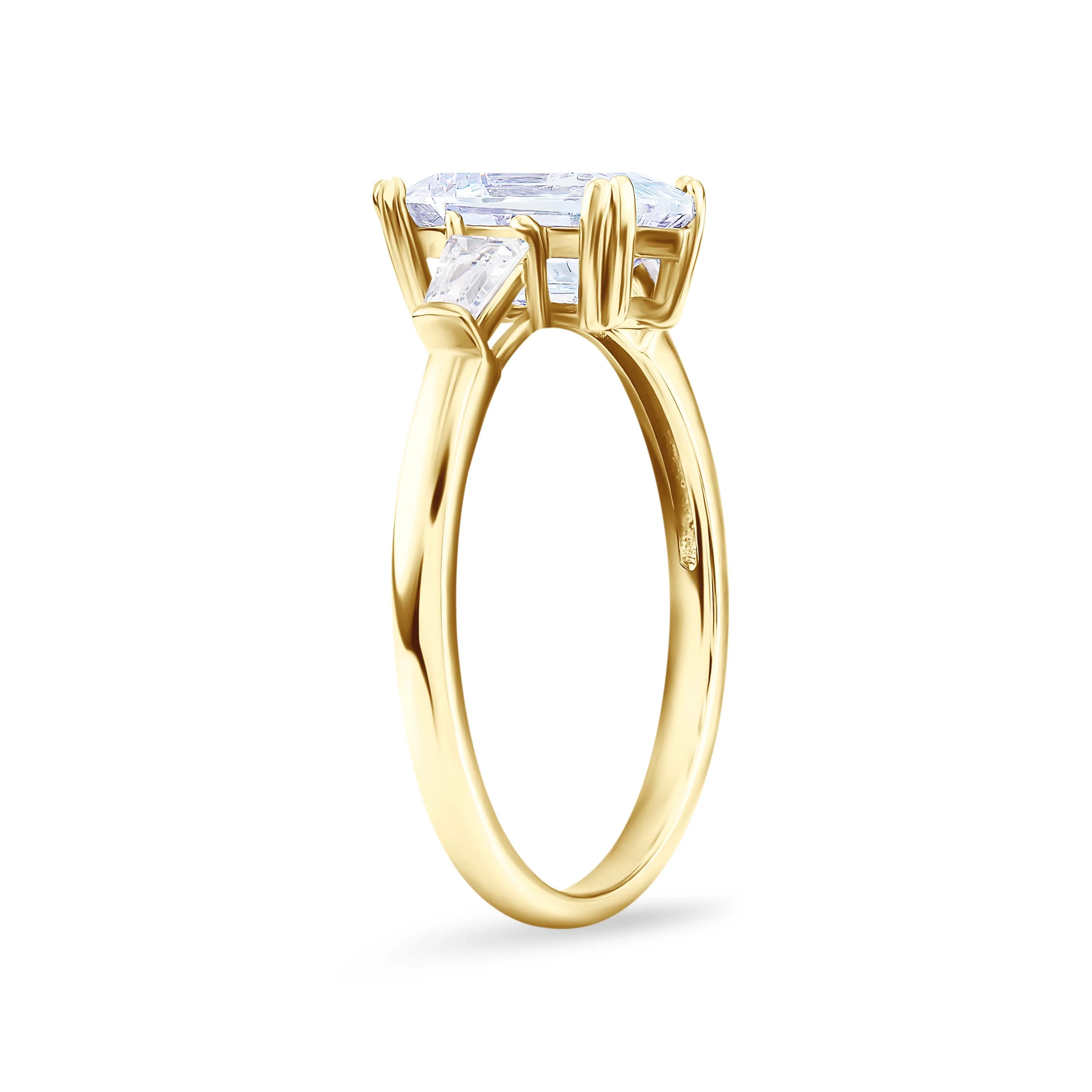 Lustrous Devotion Moissanite Solitaire Ring - Image 9