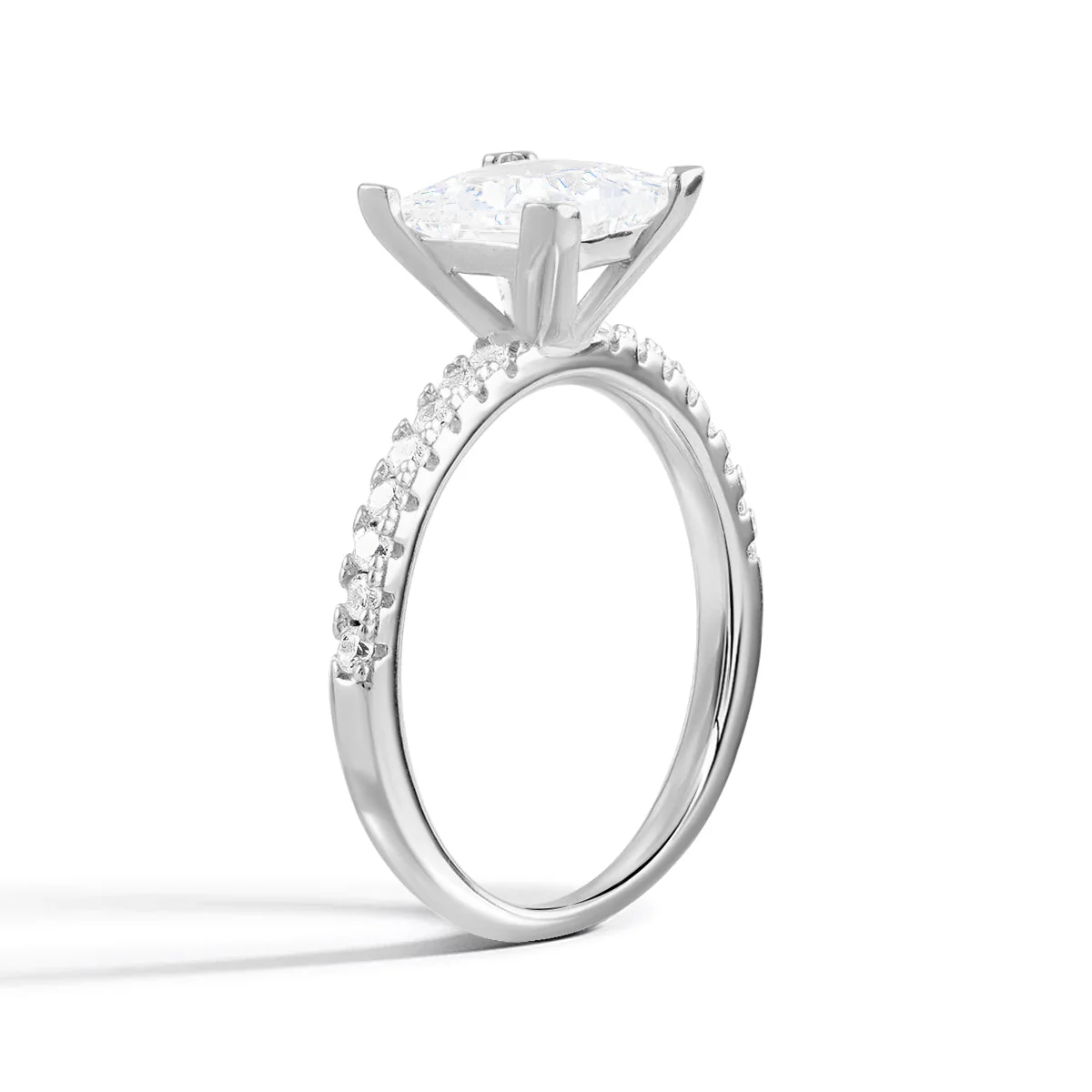 Lustrous Eternity Moissanite Ring - Image 3