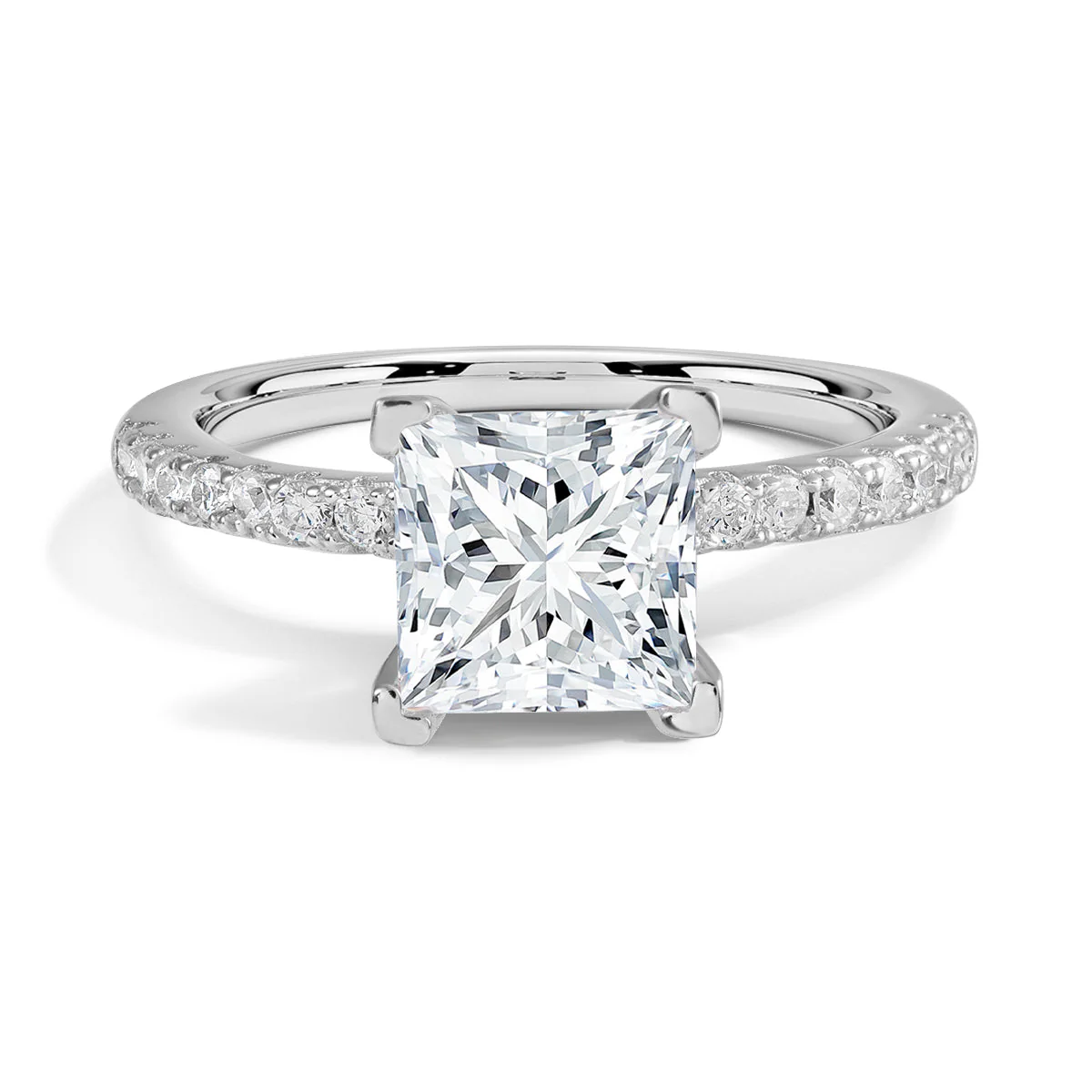 Lustrous Eternity Moissanite Ring - Image 6