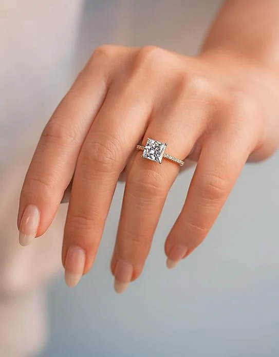 Lustrous Eternity Moissanite Ring - Image 7