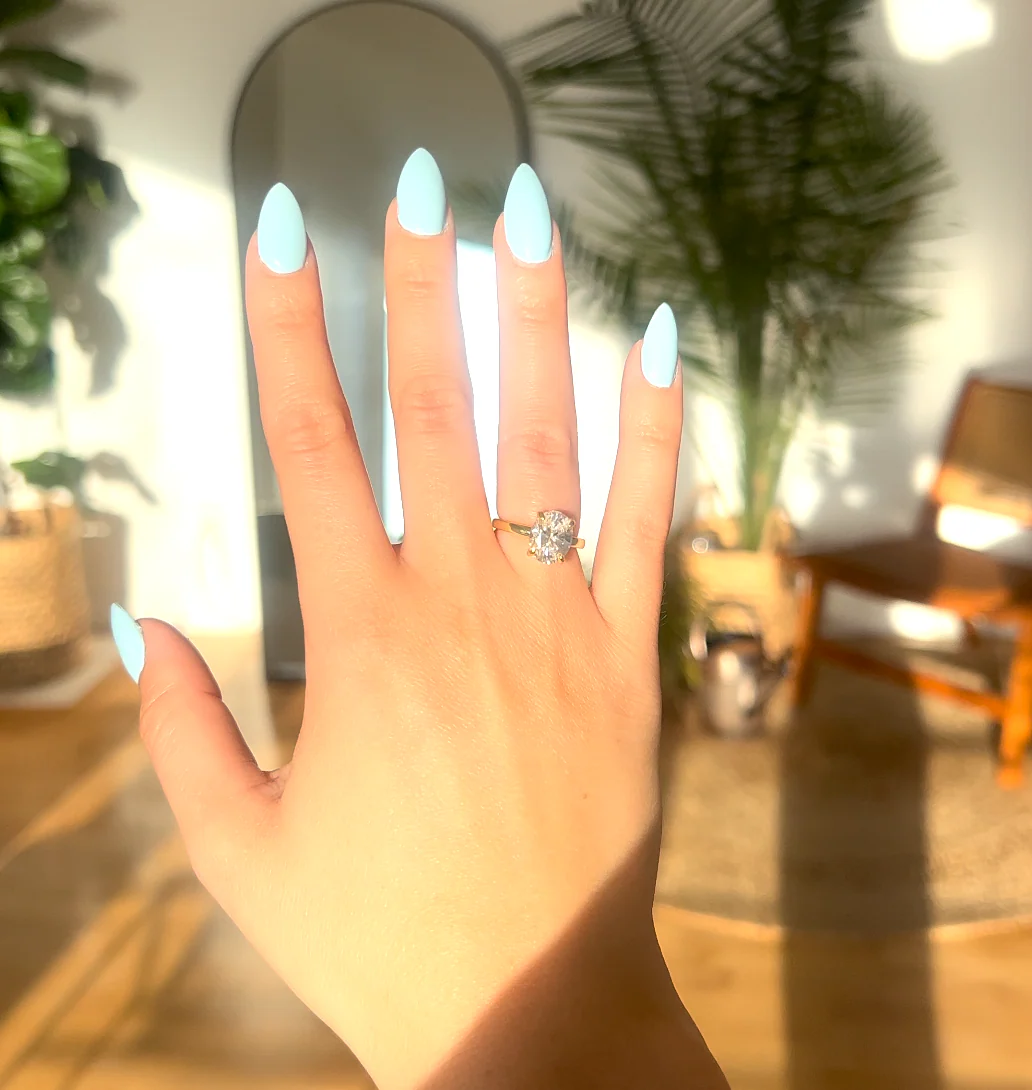 Lustrous Moissanite Elegance Ring - Image 10
