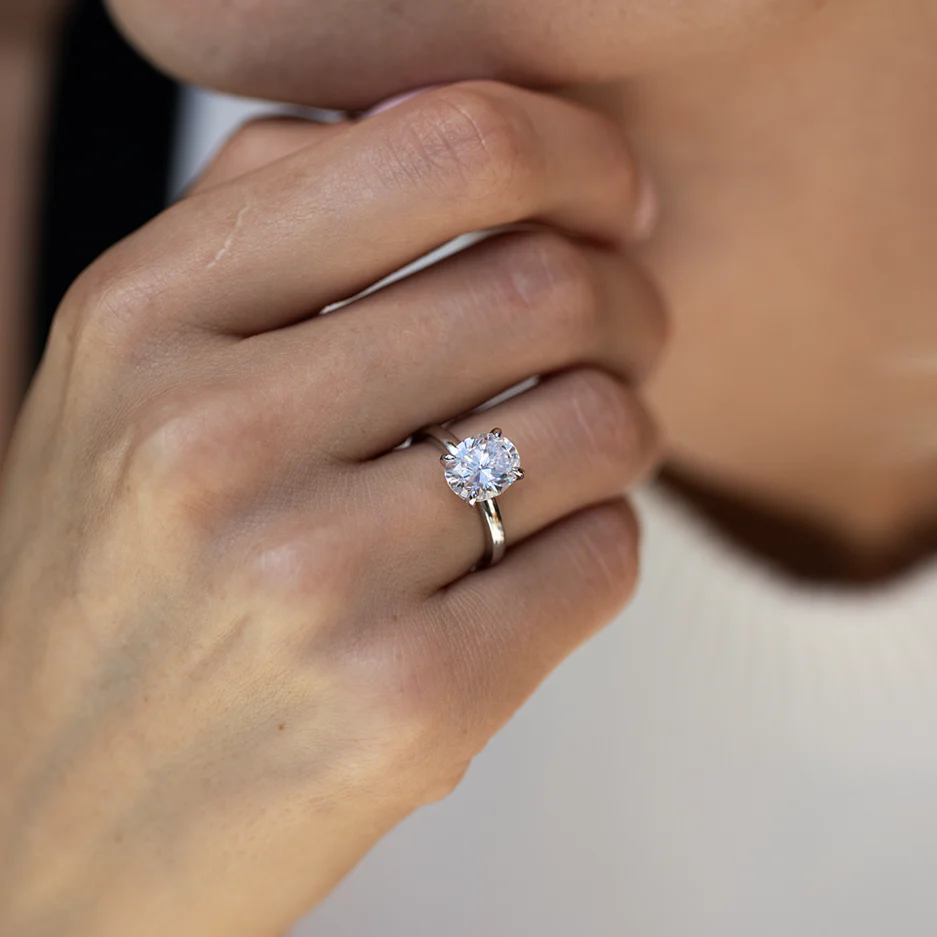 Lustrous Moissanite Elegance Ring - Image 11