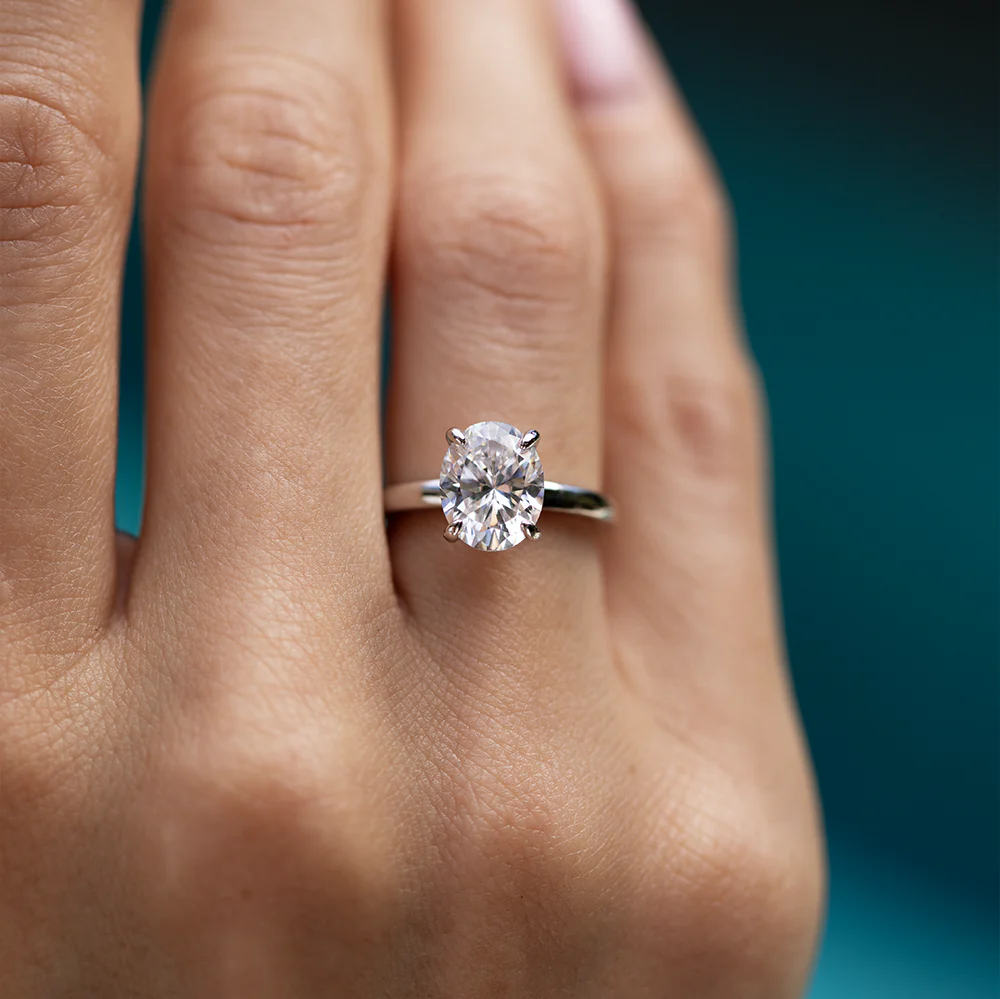 Lustrous Moissanite Elegance Ring - Image 12