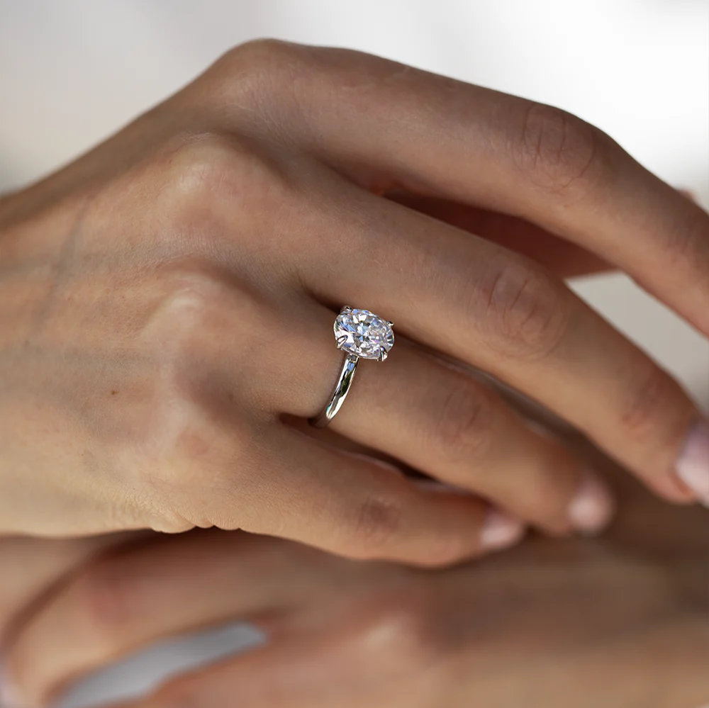 Lustrous Moissanite Elegance Ring - Image 14