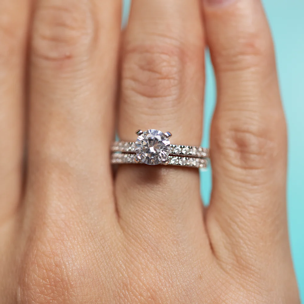 Lustrous Promise Moissanite Ring - Image 10