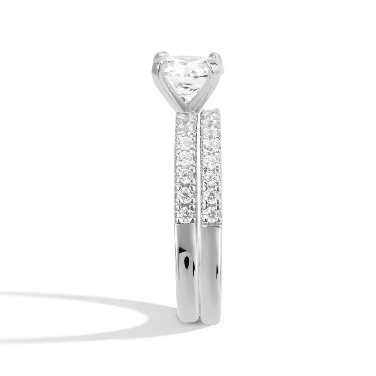 Lustrous Promise Moissanite Ring - Image 3