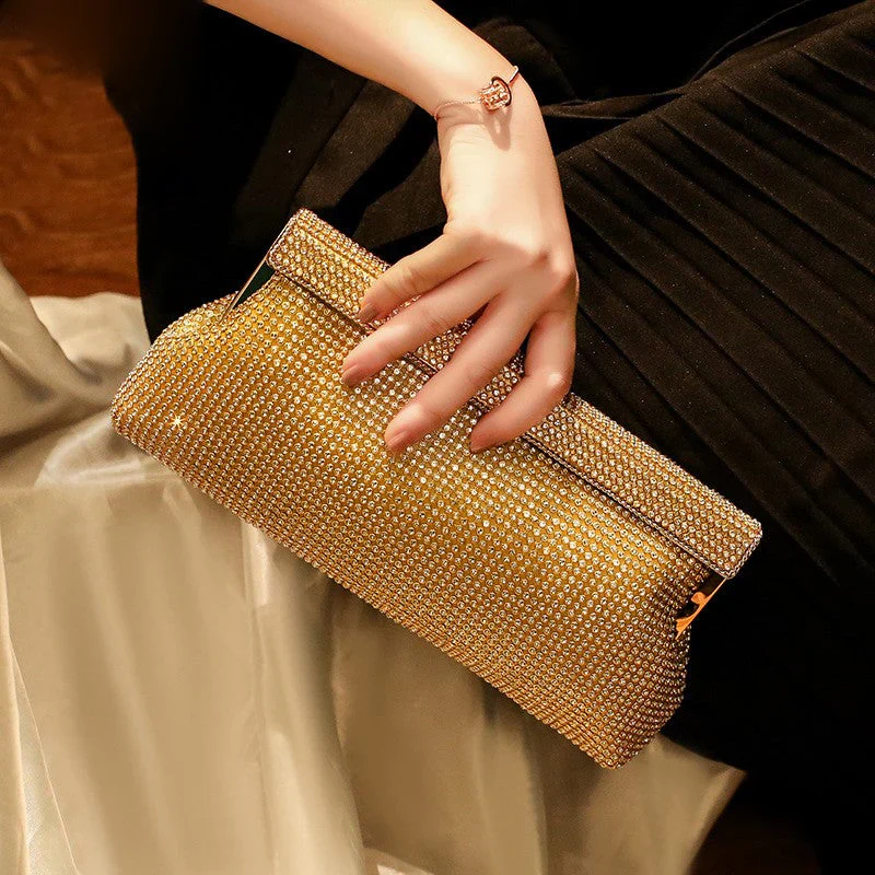 Luxury Glamour Diamond Clutch Bag - Sparkling Evening Bag for Special Occasions - Image 6