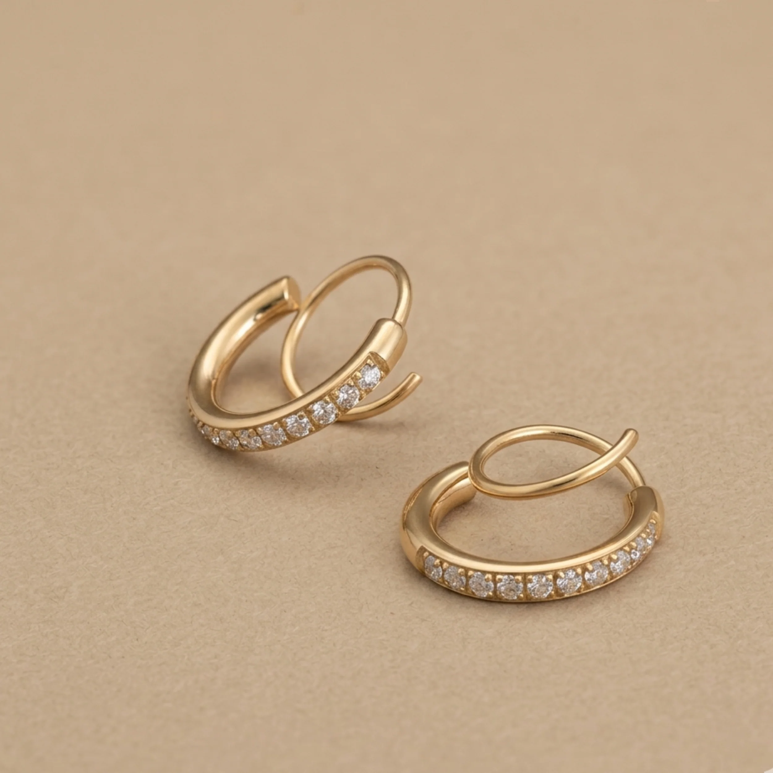 Lyra Curved Embrace Luxe Earrings - Image 2