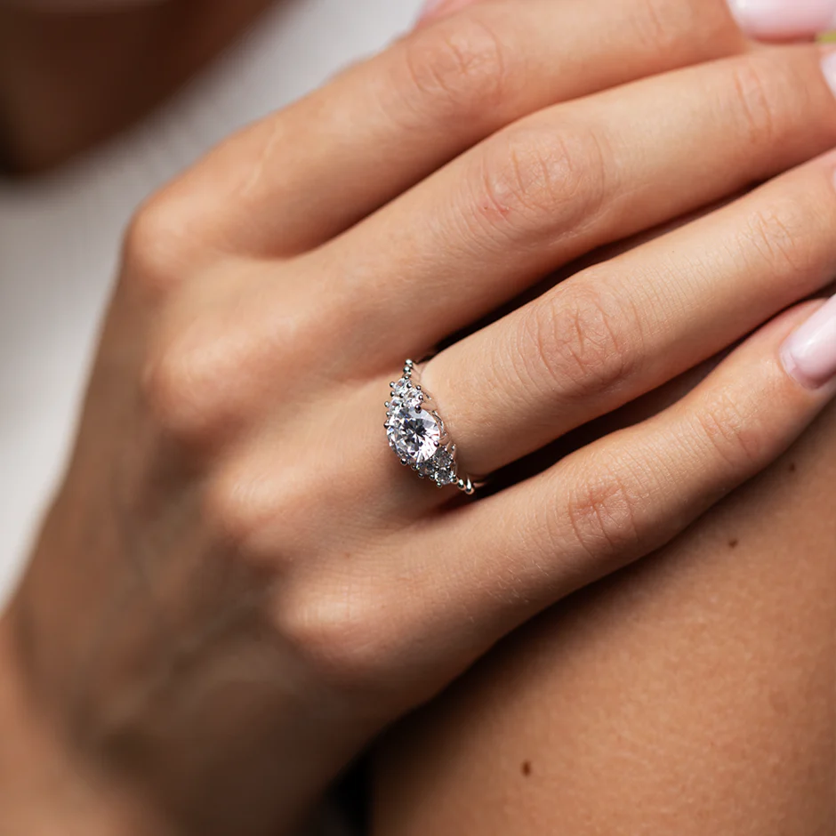 Marcella Moissanite Ring - Image 11