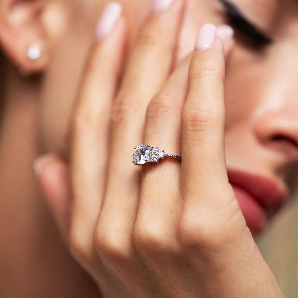 Marcella Moissanite Ring - Image 7
