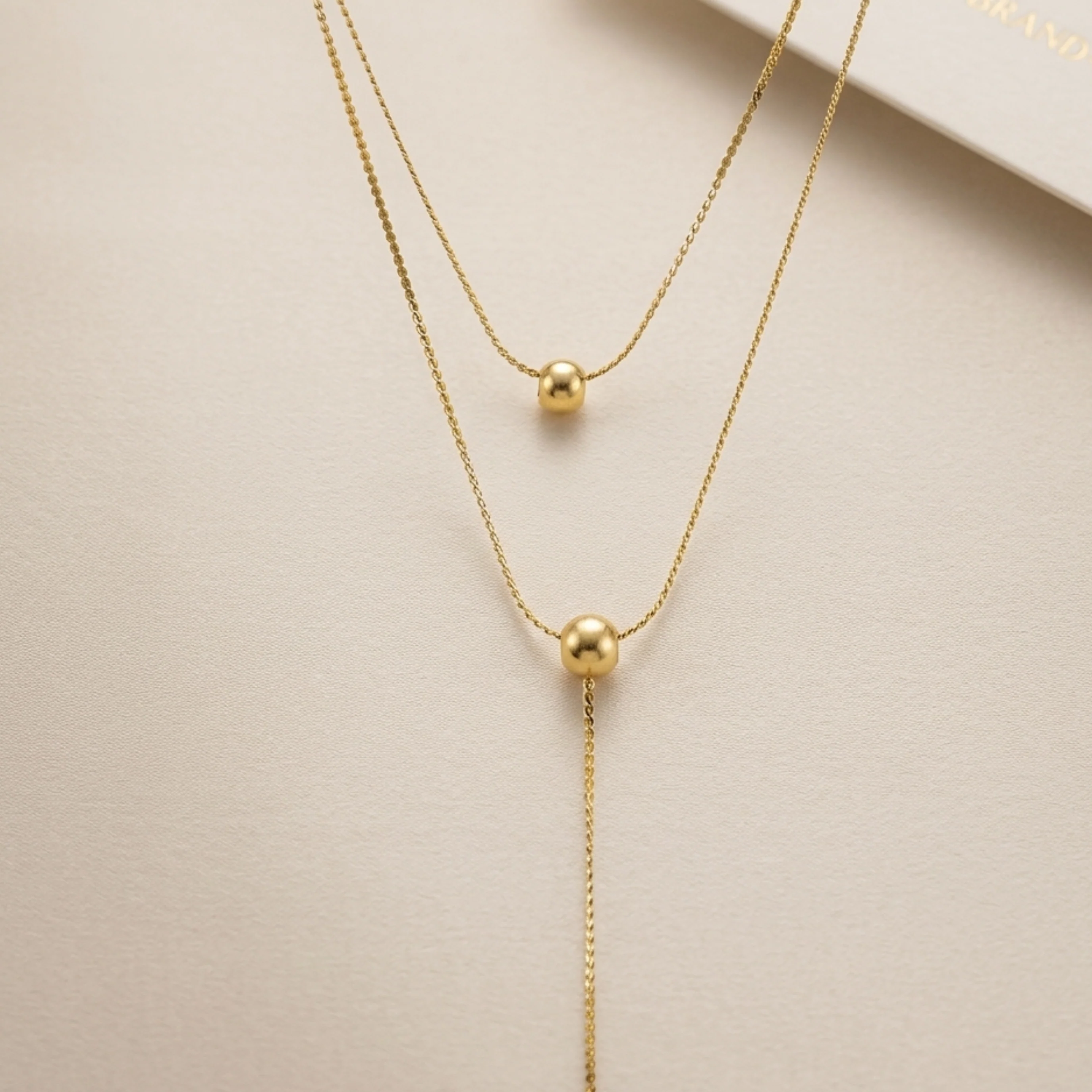 Marcelline Dangle Bead Necklace