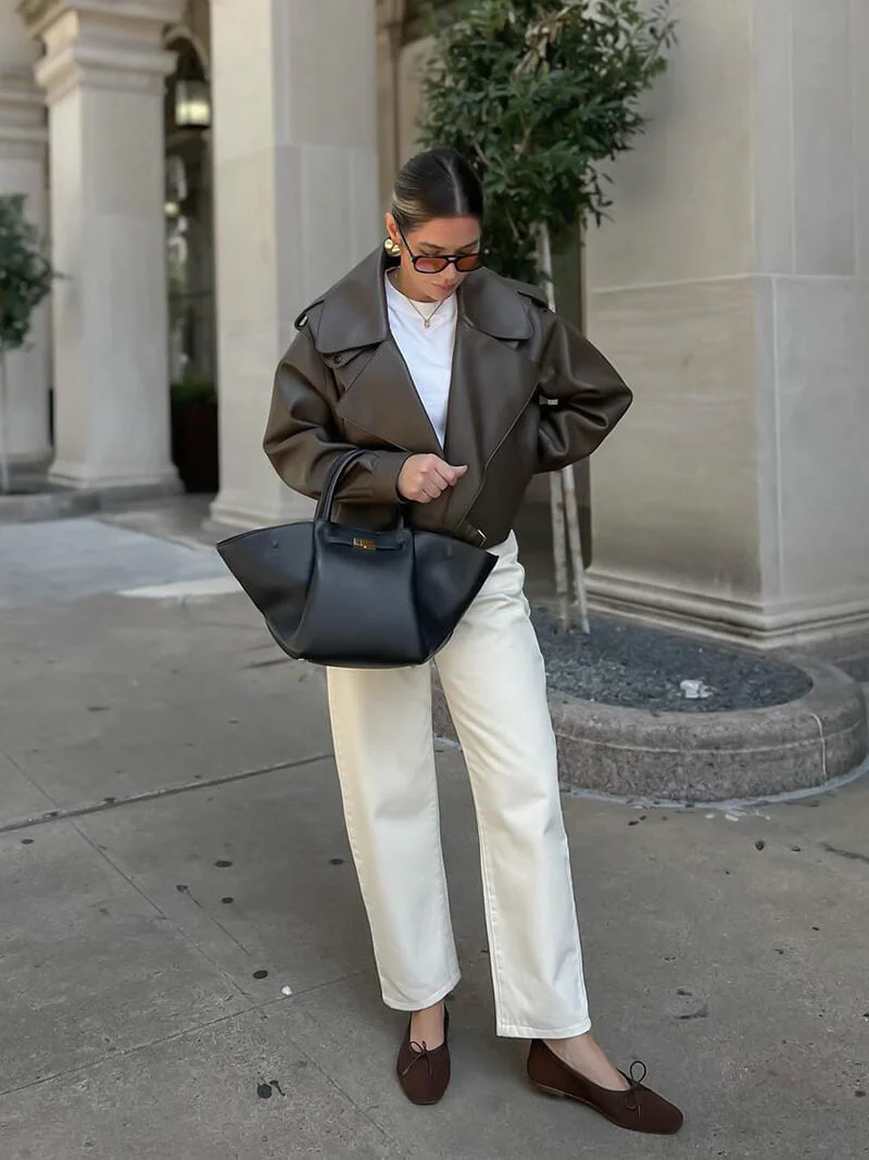 Manhattan Muse Vegan Leather Handbag - Image 9