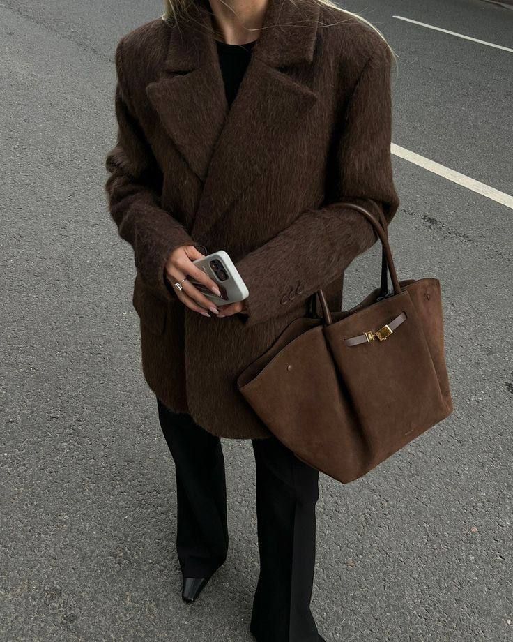 Faux Suede Tote Bag - Image 7