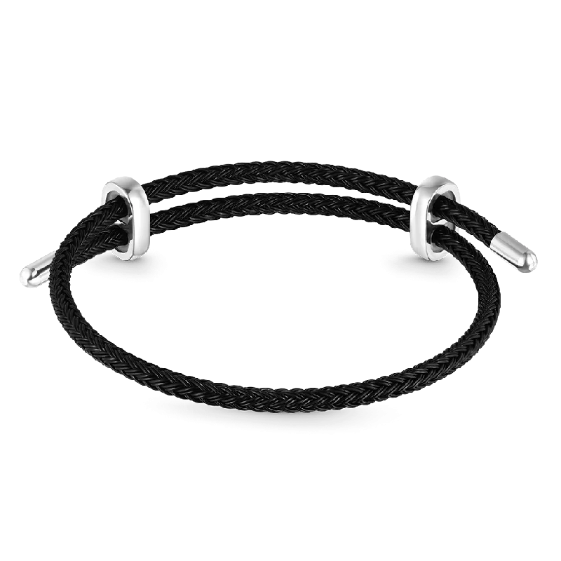 Midnight Elegance Adjustable Charm Bracelet - Image 2