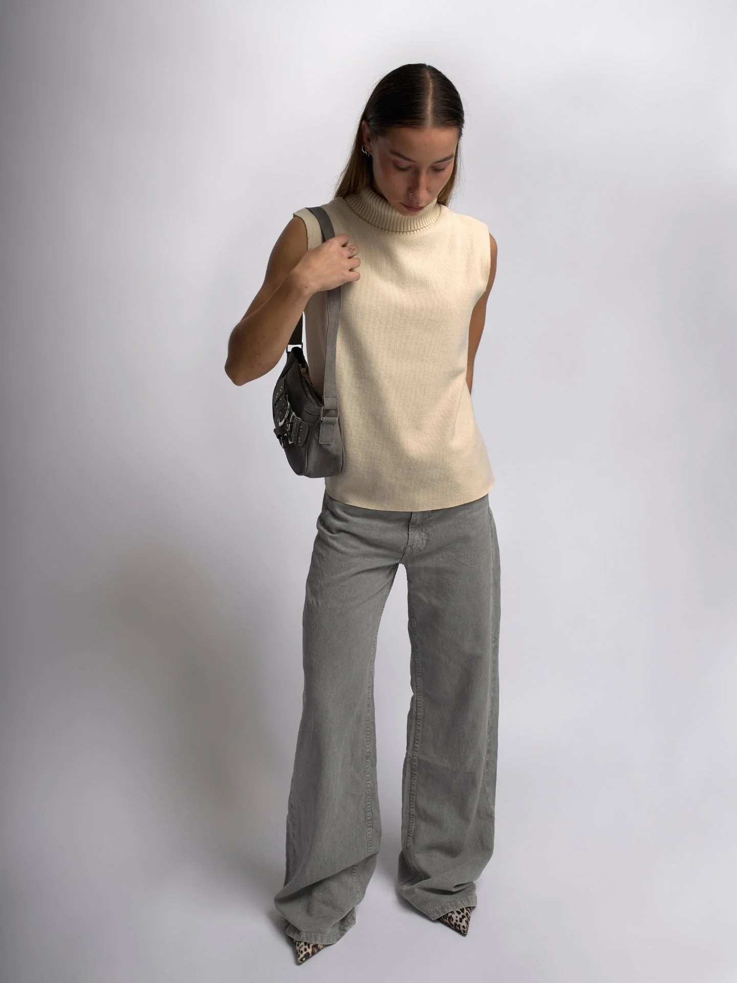 Mini Strap Zazie  Leather Shoulder Bag - Image 3