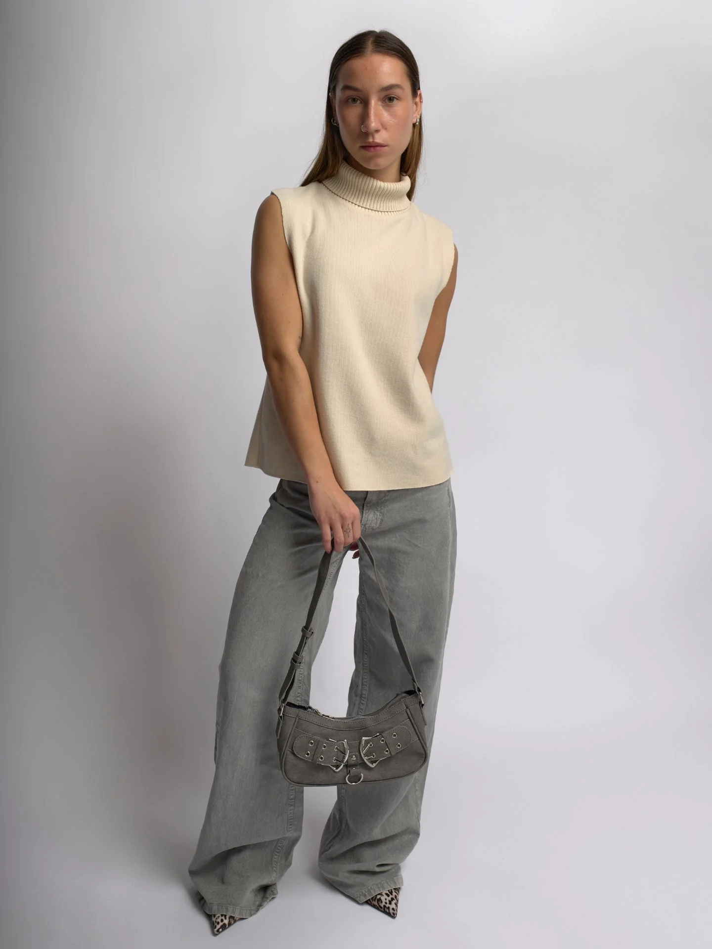 Mini Strap Zazie  Leather Shoulder Bag - Image 4