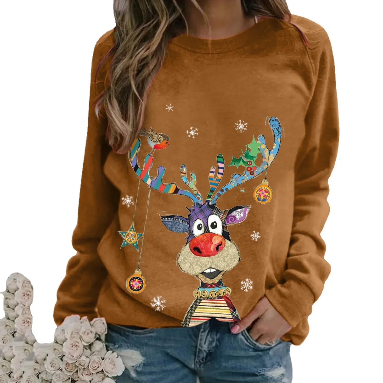 Multicolour Reindeer Sweater - Image 11