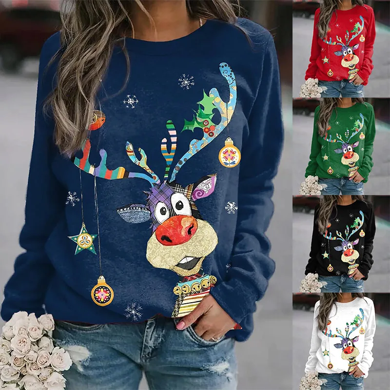 Multicolour Reindeer Sweater - Image 3