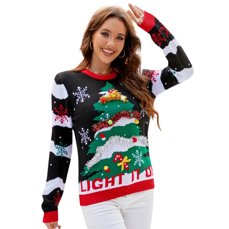 Multipattern Christmas Sweater - Image 6
