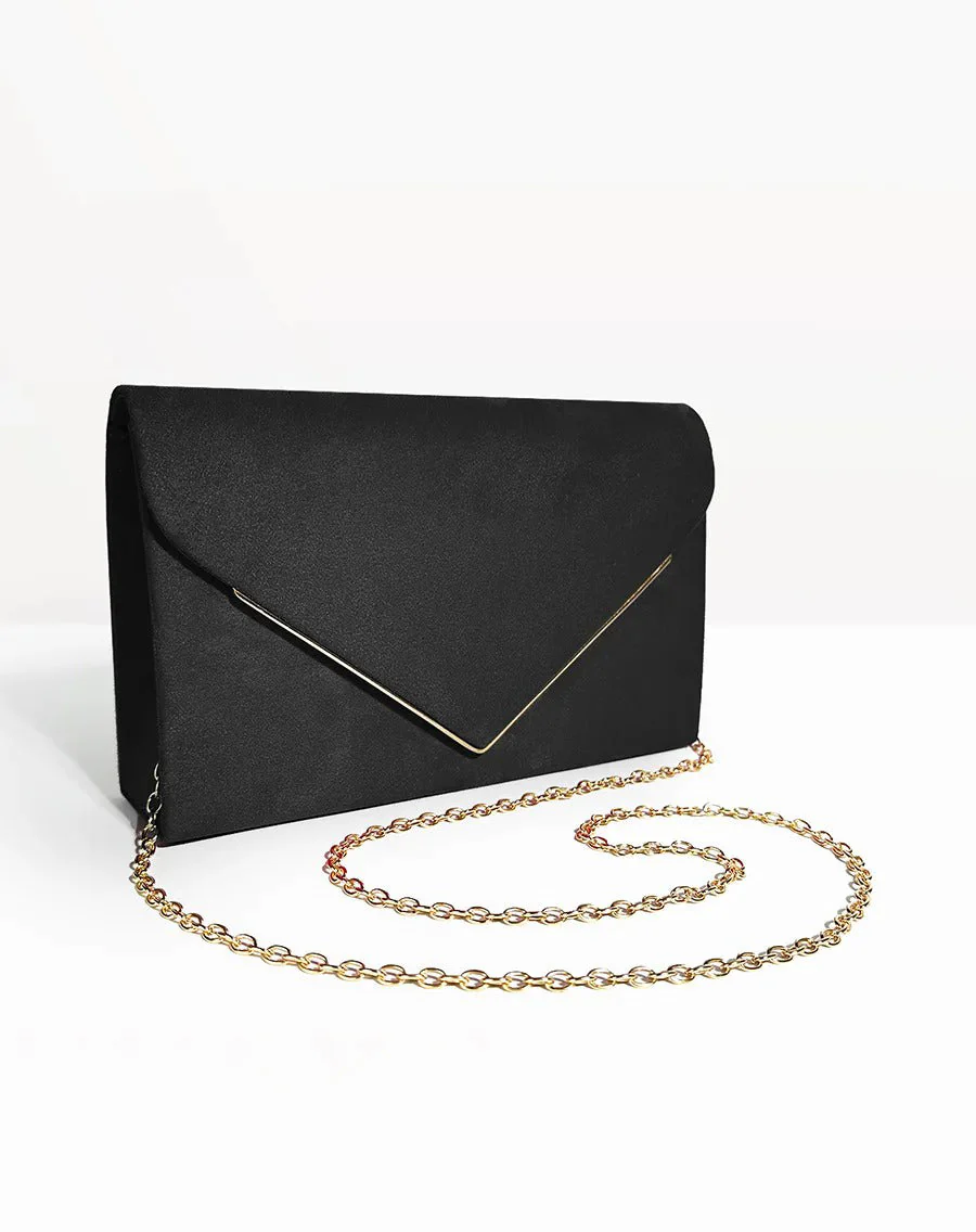 Noctura Suede Velvet Envelope Clutch - Image 19