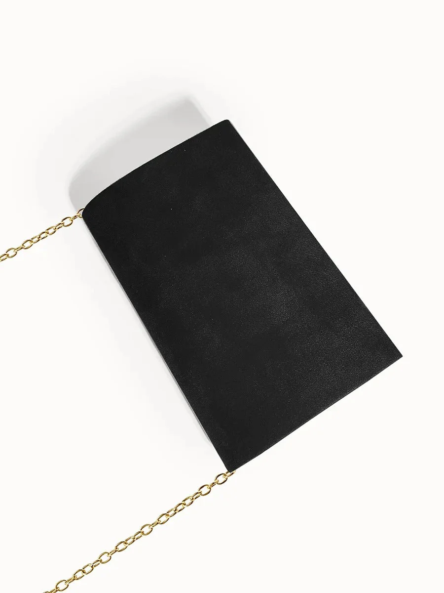 Noctura Suede Velvet Envelope Clutch - Image 20