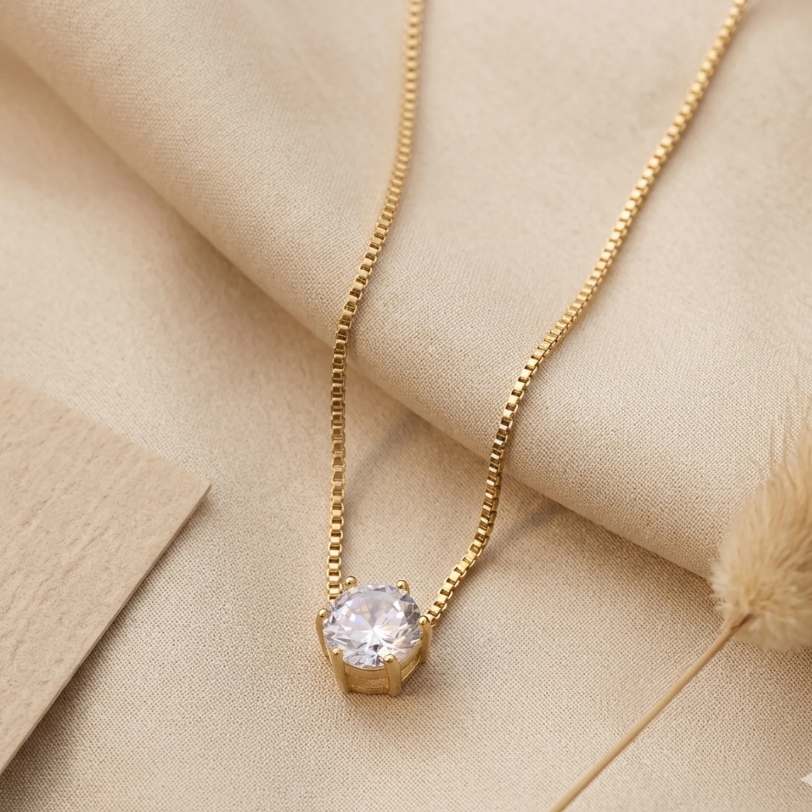 Nova Shine Solitaire Necklace