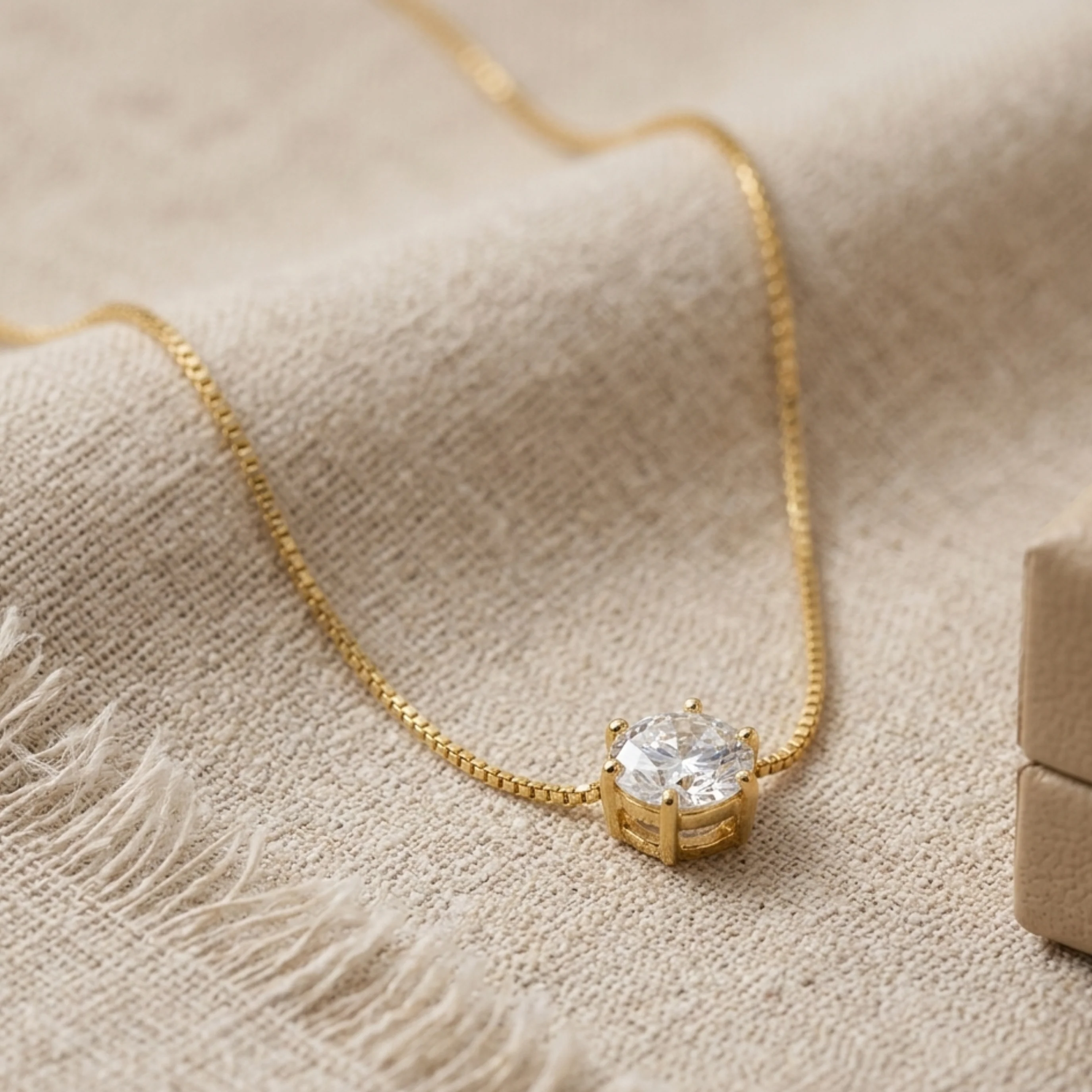Nova Shine Solitaire Necklace - Image 2