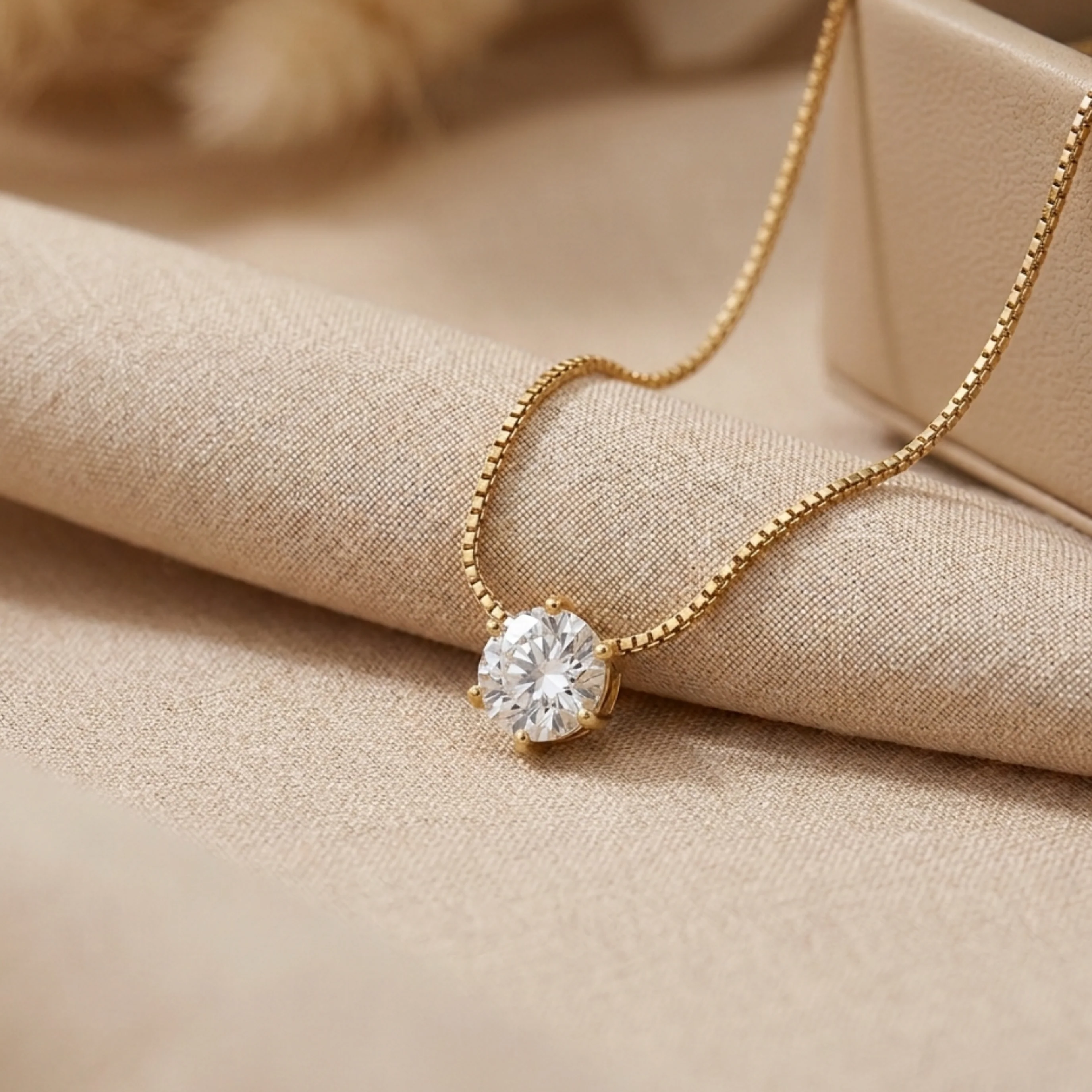 Nova Shine Solitaire Necklace - Image 3