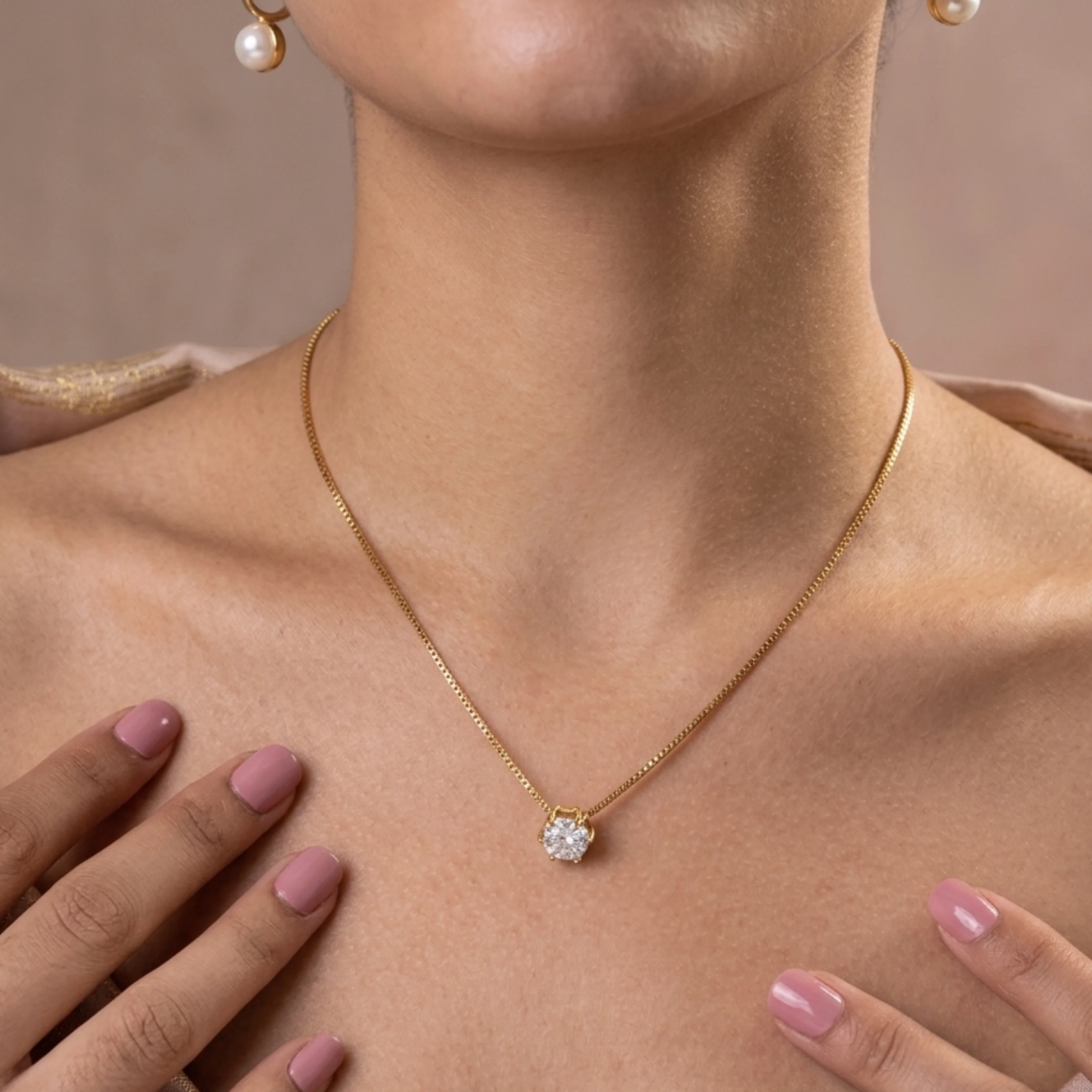 Nova Shine Solitaire Necklace - Image 4