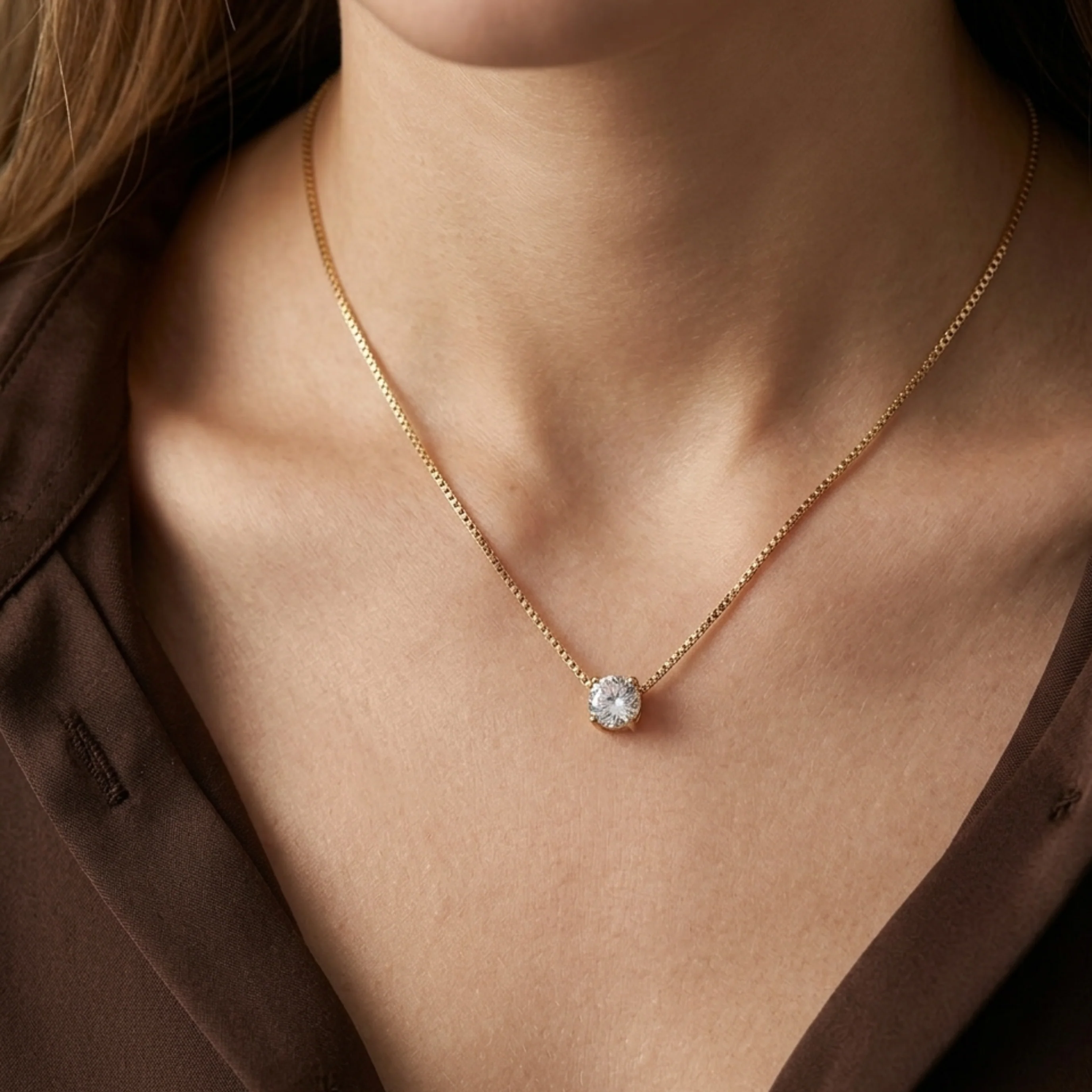 Nova Shine Solitaire Necklace - Image 5