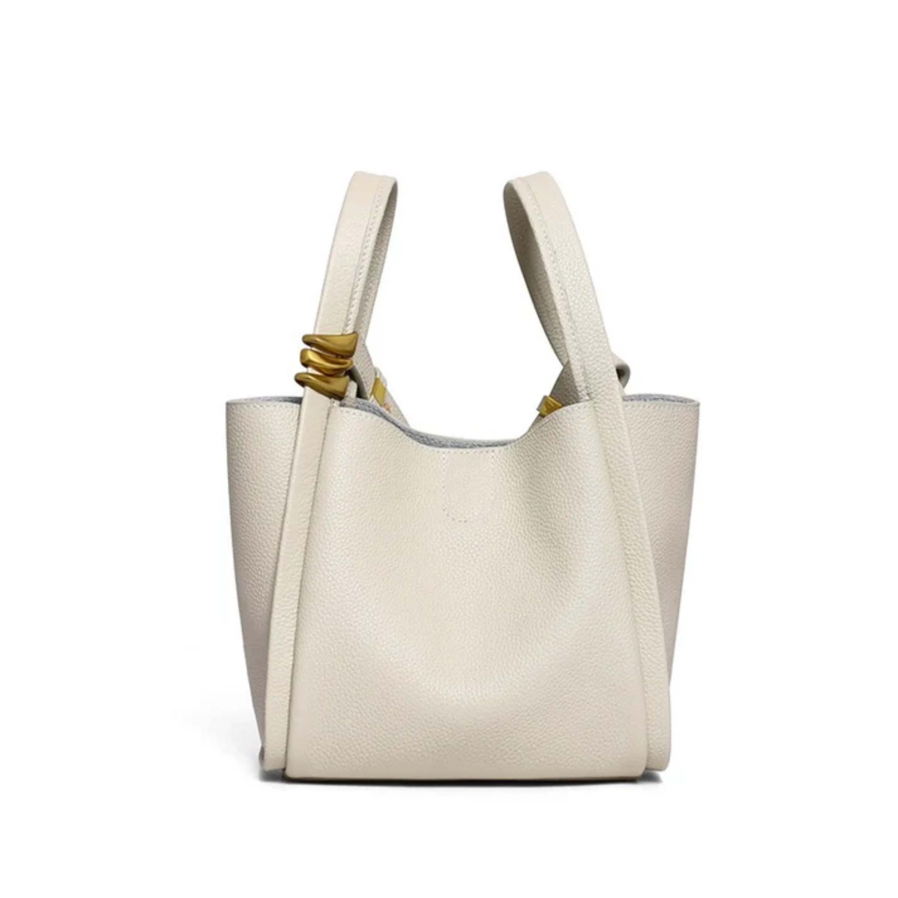 Nyra Genuine Leather Crossbody Bucket Bag