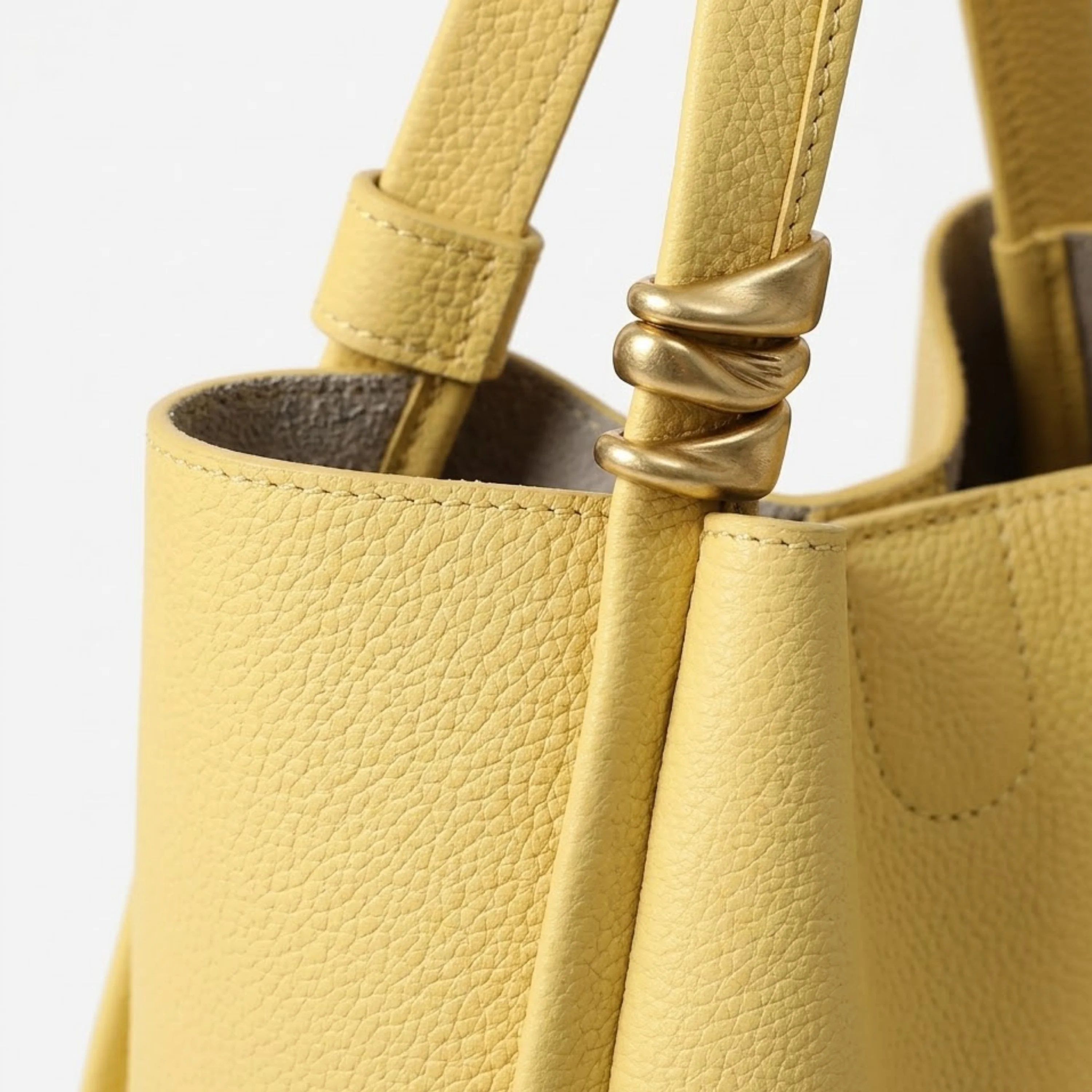 Nyra Genuine Leather Crossbody Bucket Bag - Image 6