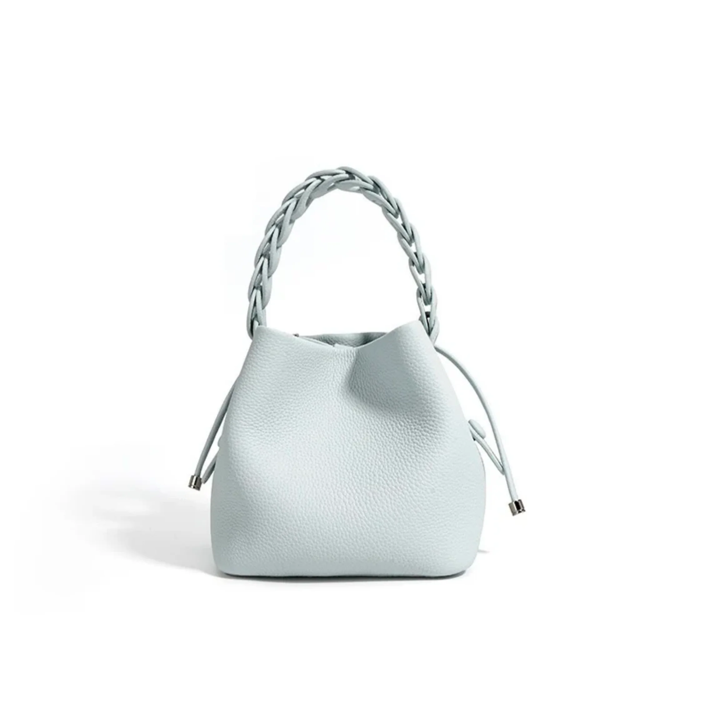Olythéa Genuine Top-Grain Leather Bucket Bag - Image 2