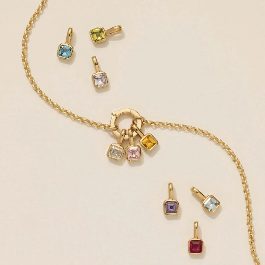Personalized Aria Birthstone Necklace – Custom Birthstone Pendant for a Personal Touch - Image 7