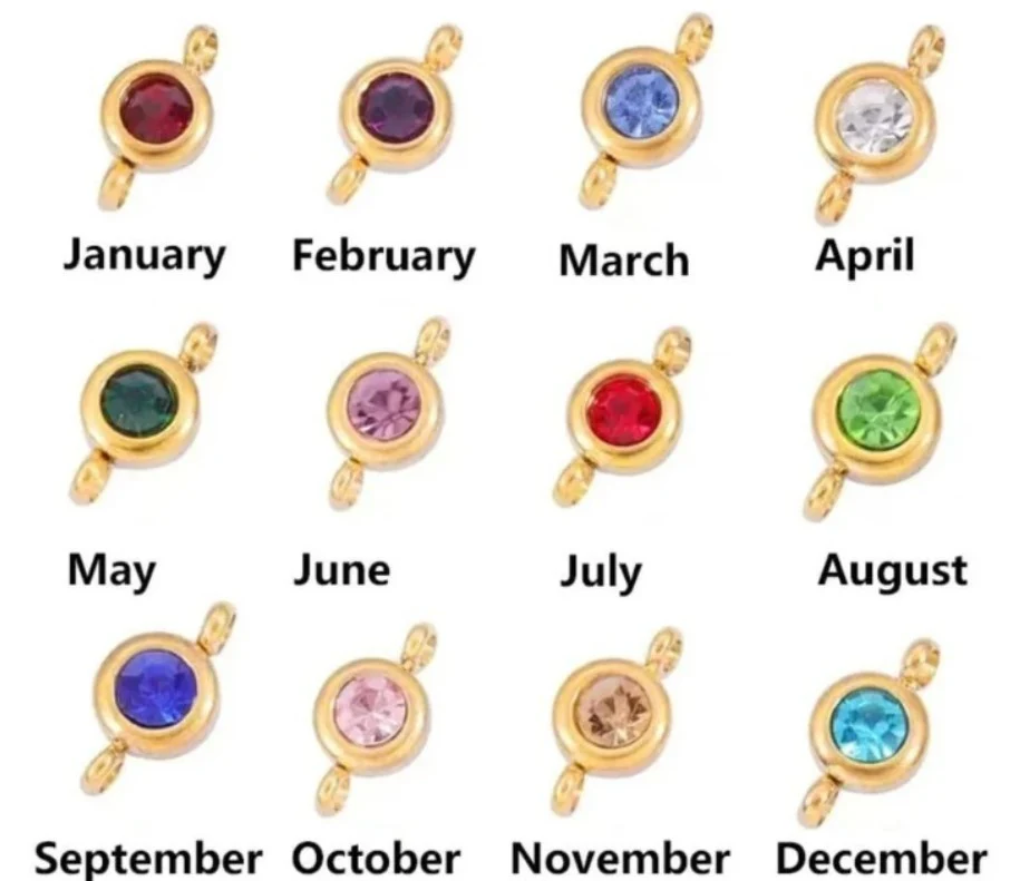 Personalized Aria Birthstone Necklace – Custom Birthstone Pendant for a Personal Touch - Image 9