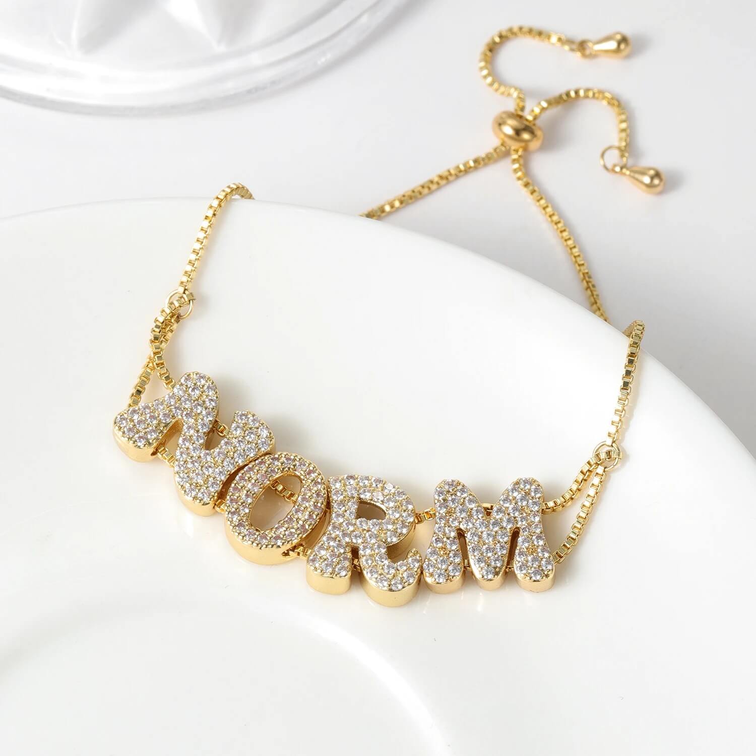 Personalised Bubble Initial Bracelet– Playful Custom Jewelry Gift - Image 7