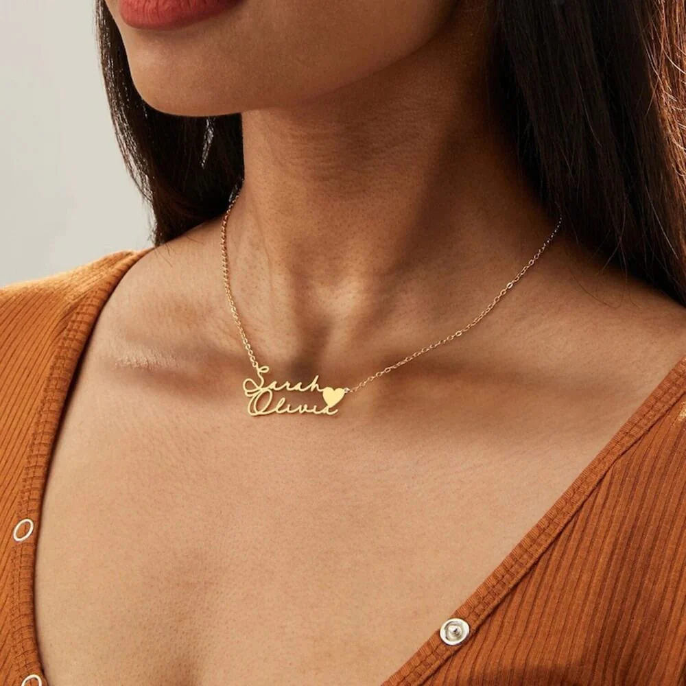 Custom Heart Name Necklace – Personalized Gift for Couples & Loved Ones - Image 6