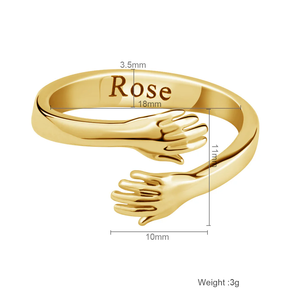 Personalised Hug Ring - Image 3