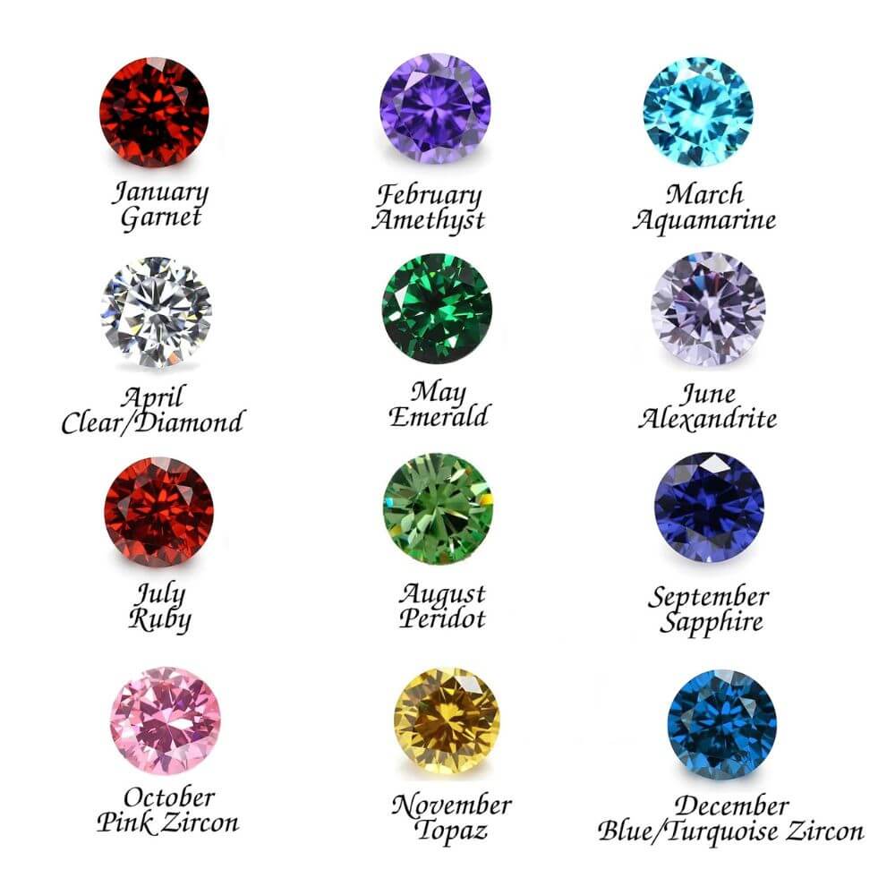 PERSONALISED NANCY BIRTHSTONE NAME NECKLACE FOR WOMEN - Image 4