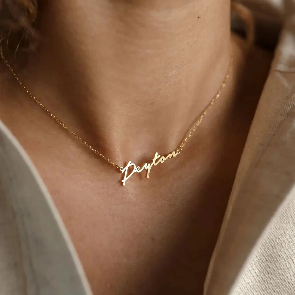 Elegant Peyton Custom Name Necklace - Image 2