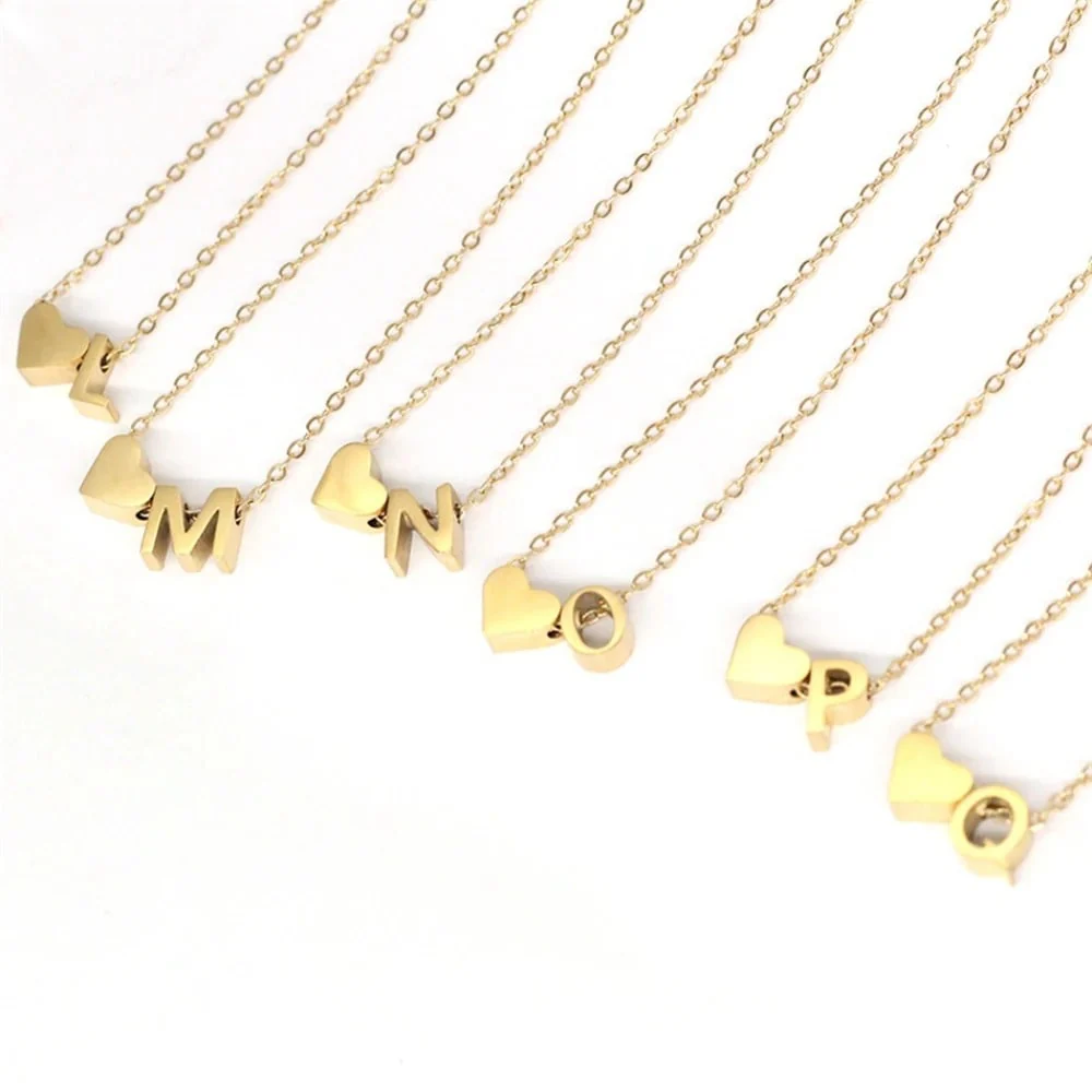 Personalized Sweet Heart Initial Bracelet with Adjustable Chain - Image 3