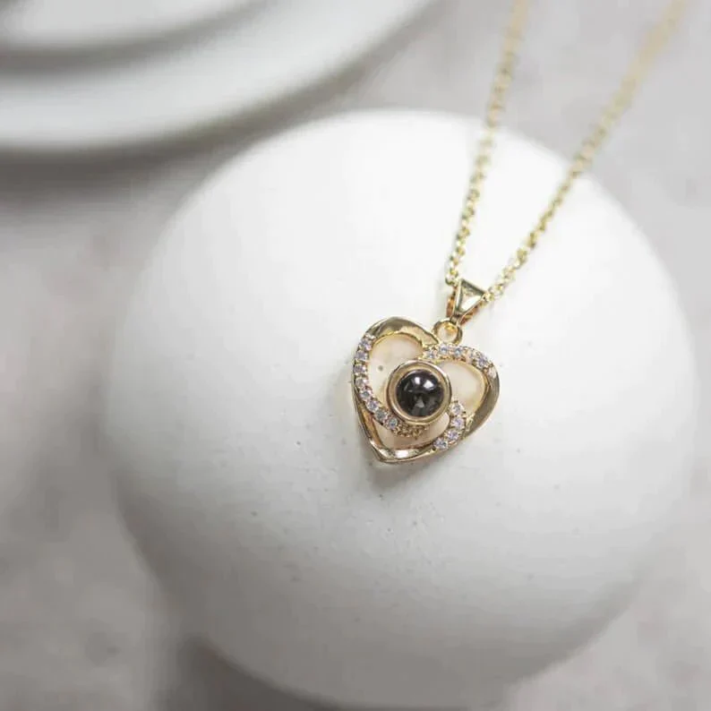 Personalized Photo Projection Necklace - Image 13