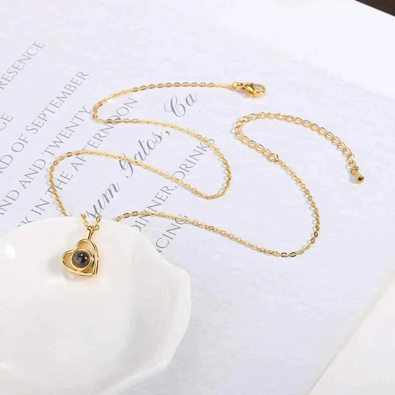 Personalized Photo Projection Necklace - Image 16