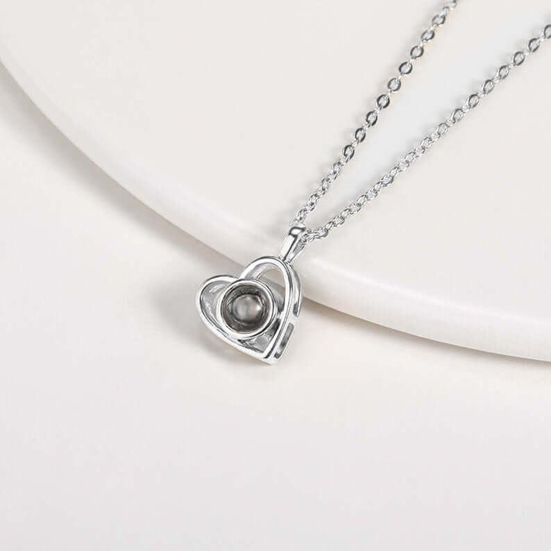 Personalized Photo Projection Necklace - Image 3