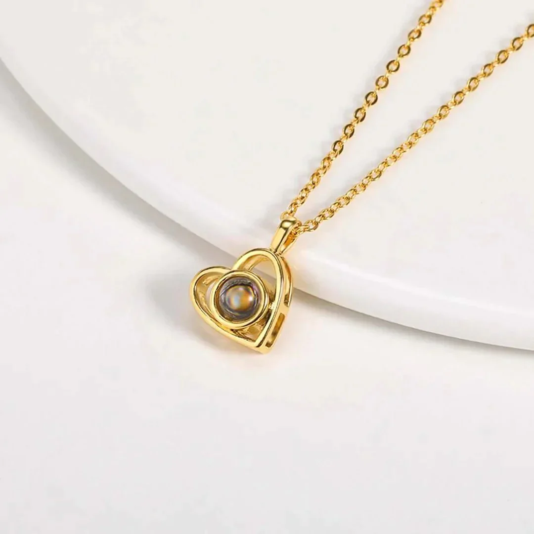 Personalized Photo Projection Necklace - Image 4