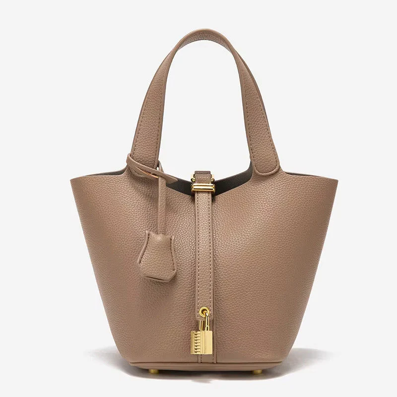 Vegan Leather Bucket Bag - Image 2