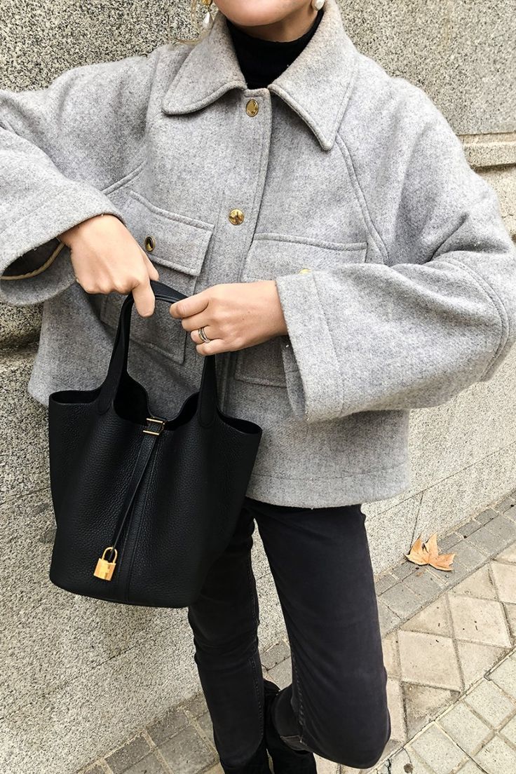Vegan Leather Bucket Bag - Image 9
