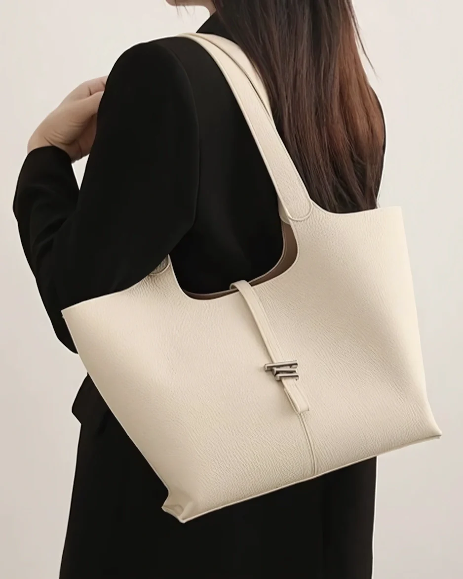 Professional Elegance Leather Laptop Tote - Image 12